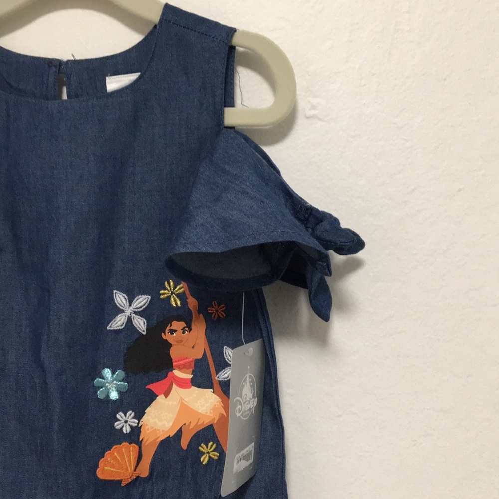 Disney Moana Woven Cold Shoulder Toddler Dress